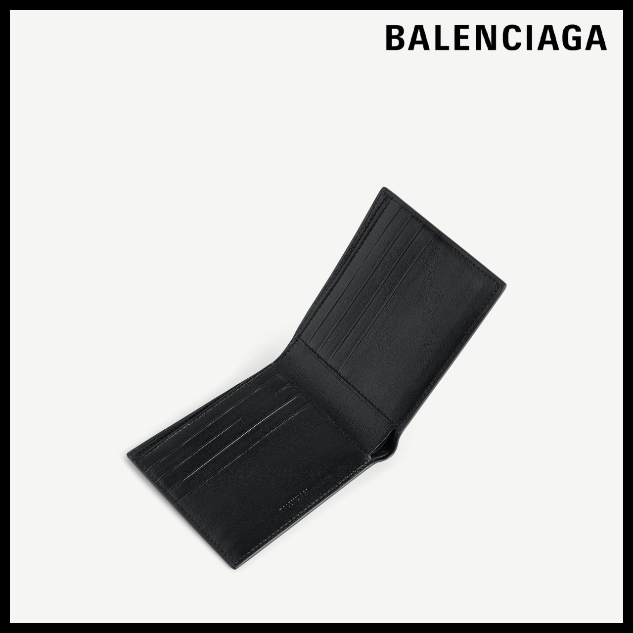 【BALENCIAGA】Cash Square Folded Wallet Black Multicolor
