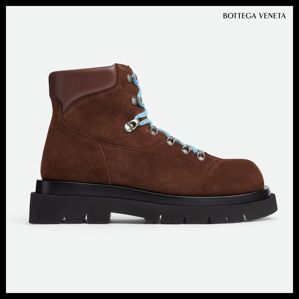 【BOTTEGA VENETA】Rug Hiking Ankle Boots Star Anise