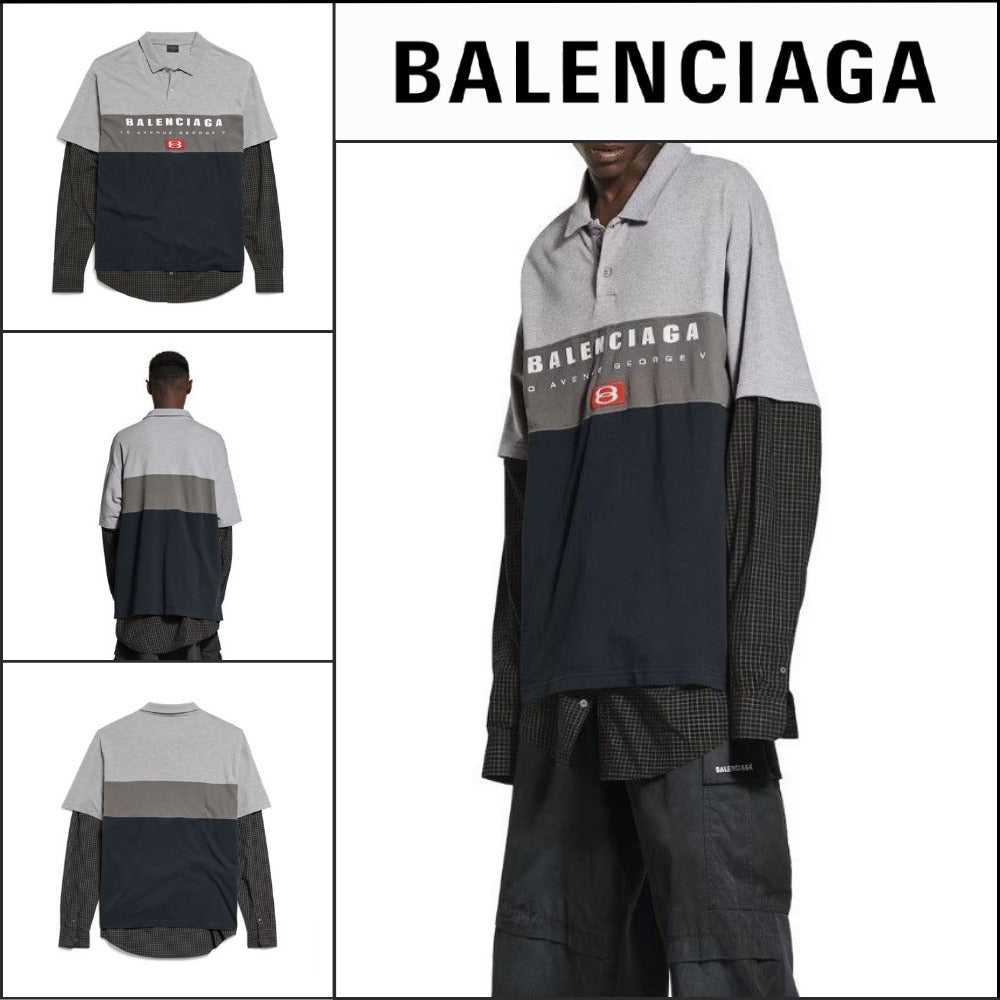 【BALENCIAGA】Unity Polo Shirt in Multicolor
