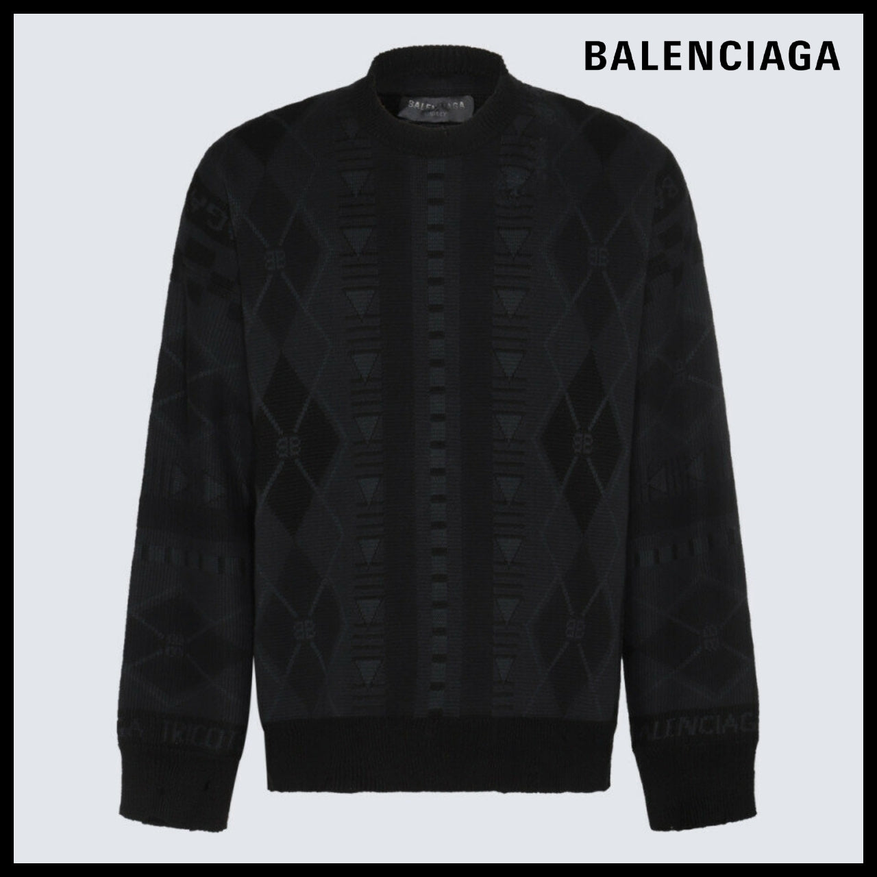 【BALENCIAGA】Jacquard Sweater