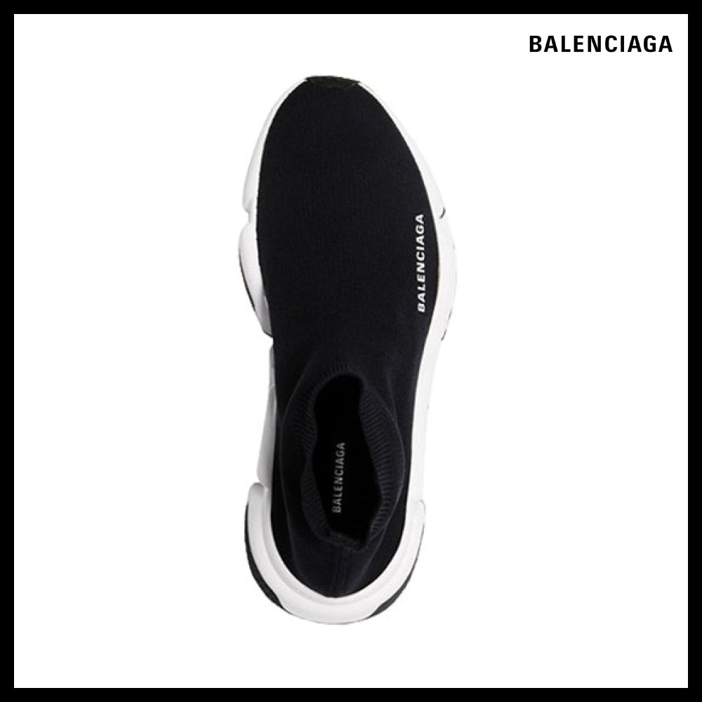 【BALENCIAGA】White Black Speed Recycled Knit Sneaker
