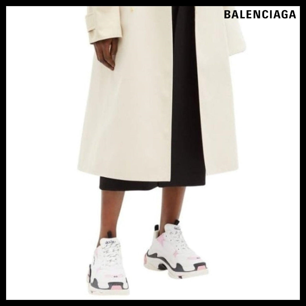 【Balenciaga】Triple S Leather And Mesh Sneakers