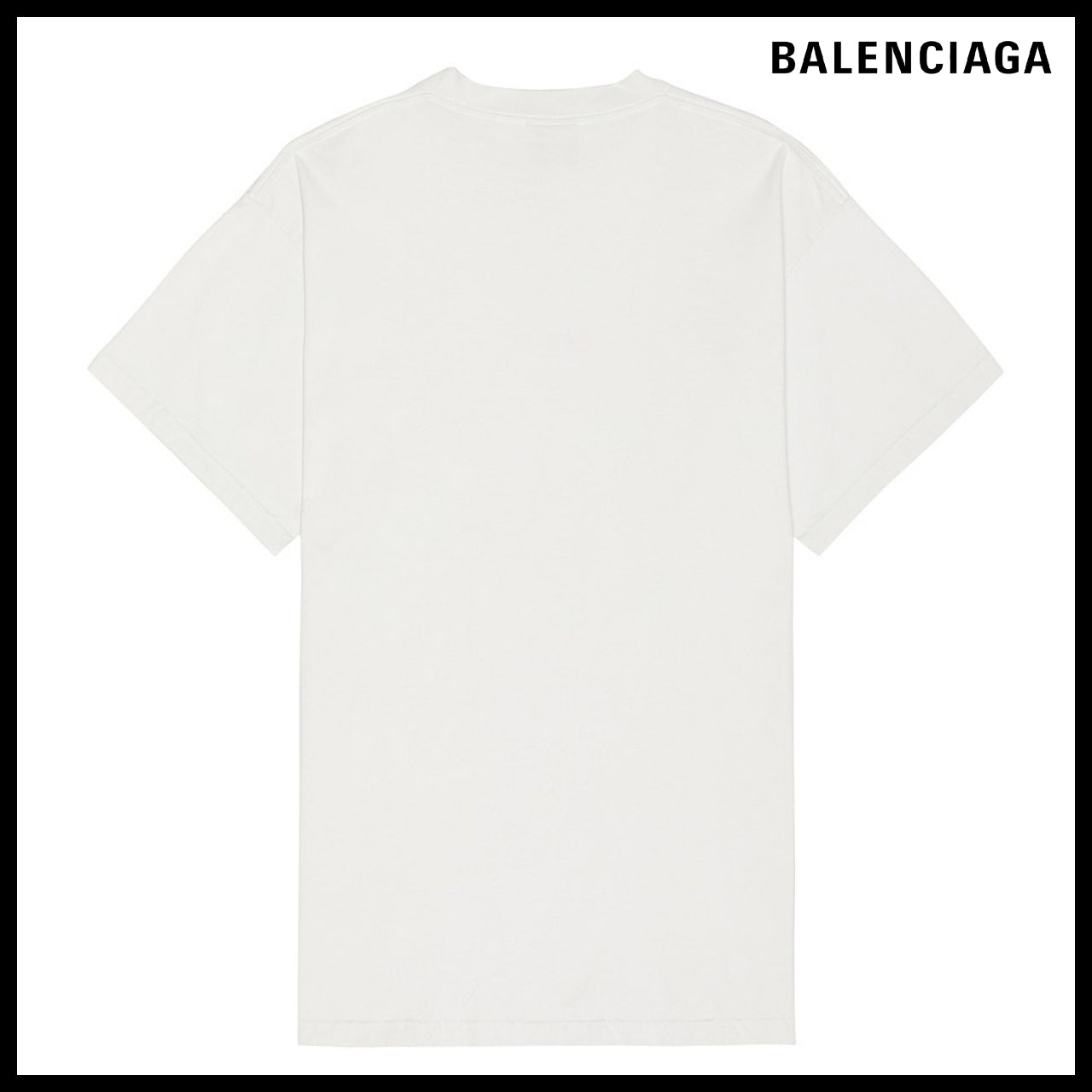 【BALENCIAGA】eBay Oversized T-Shirt Dirty White