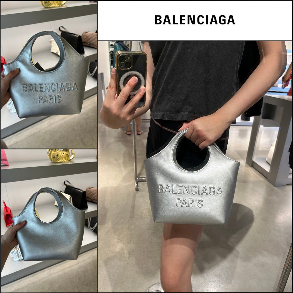 【BALENCIAGA】Mary-Kate XS Tote Bag Metallized