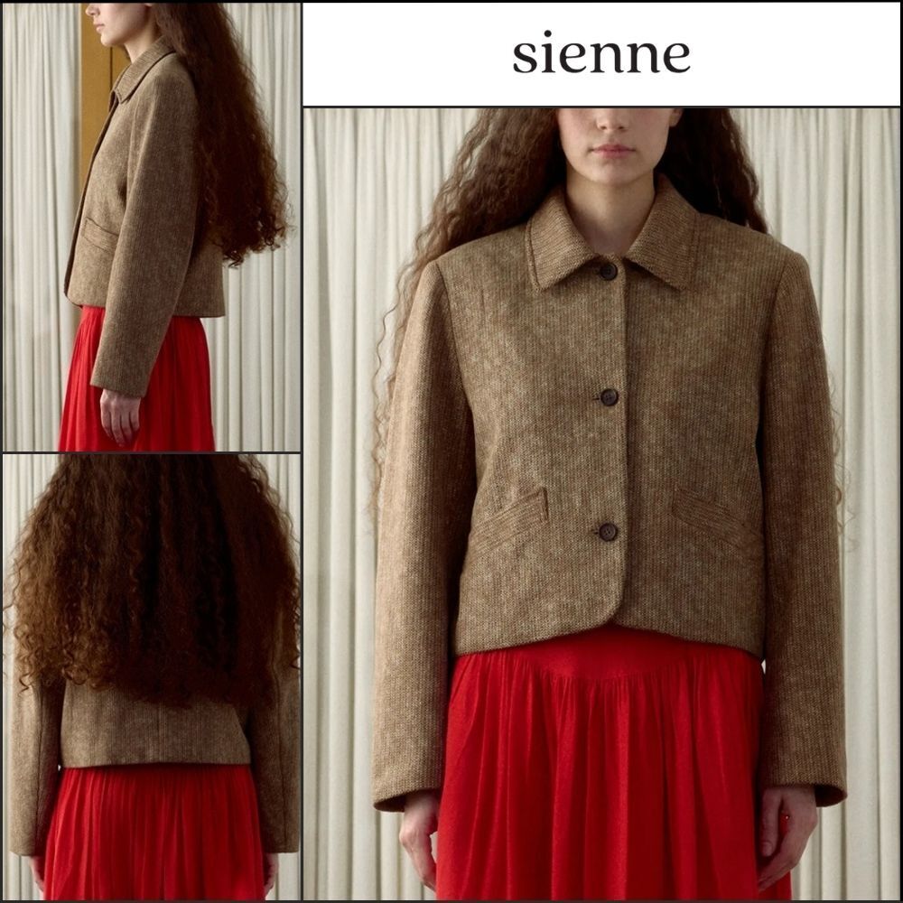 【SIENNE】German Knitted Jacket Brown
