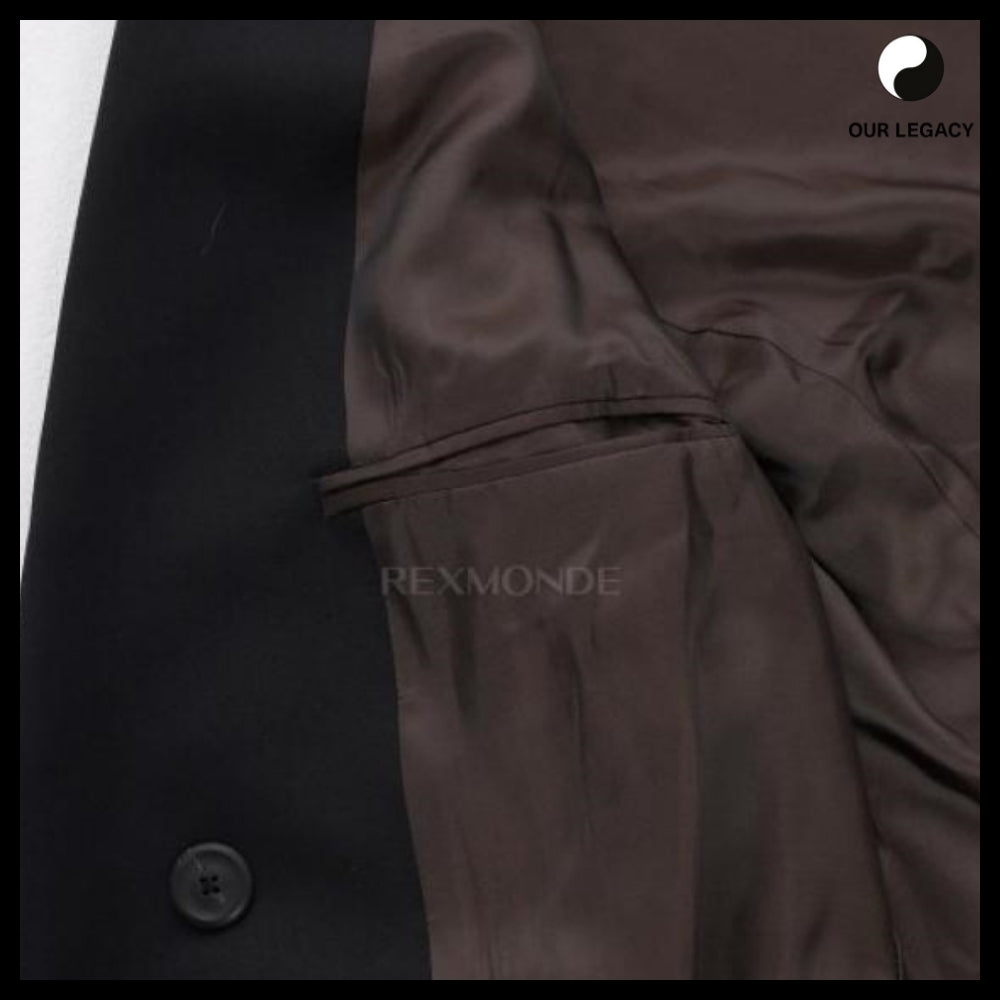 ◆OUR LEGACY◆25FW Robe Overcoat Onyx Black Tech Sateen