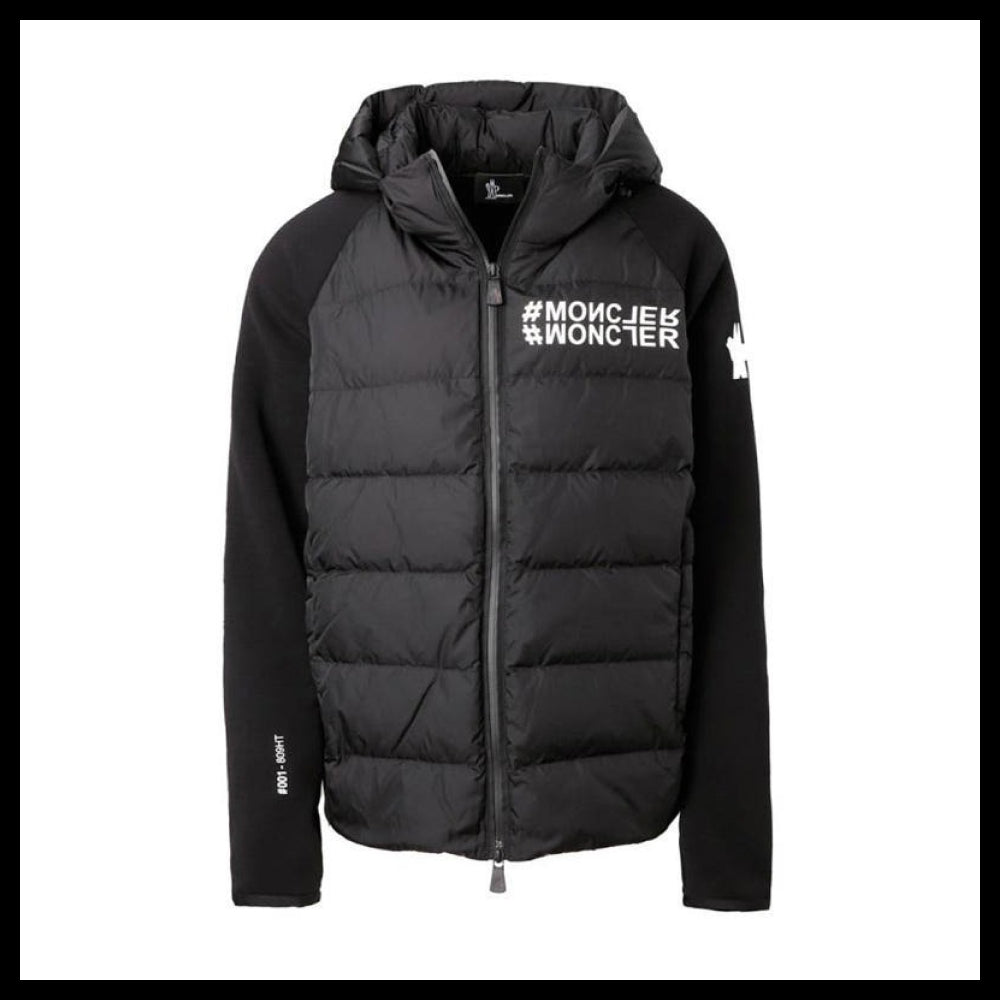 【MONCLER】Padded Mix Cardigan Black Men's