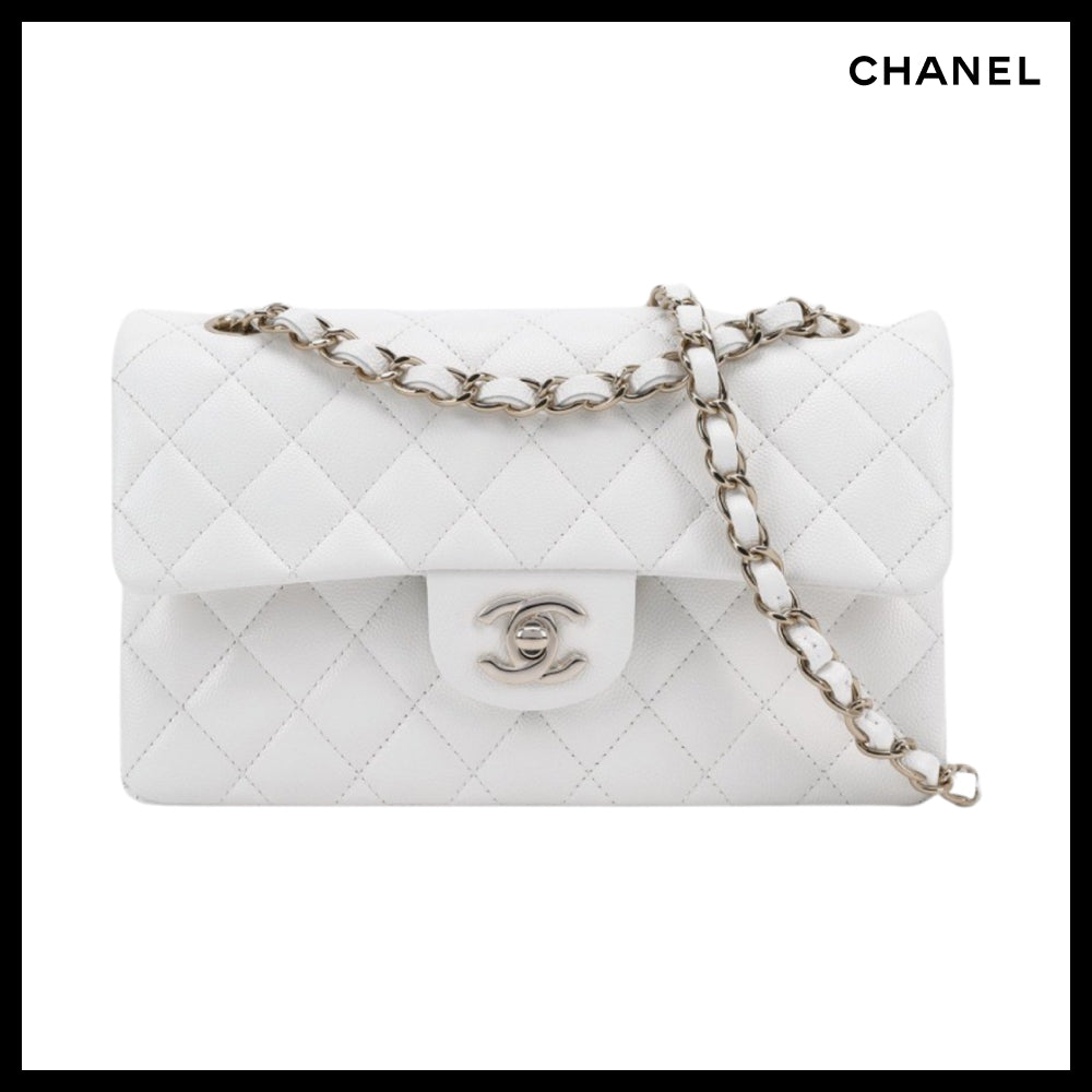 【CHANEL】Small Classic Handbag Grained Calfskin