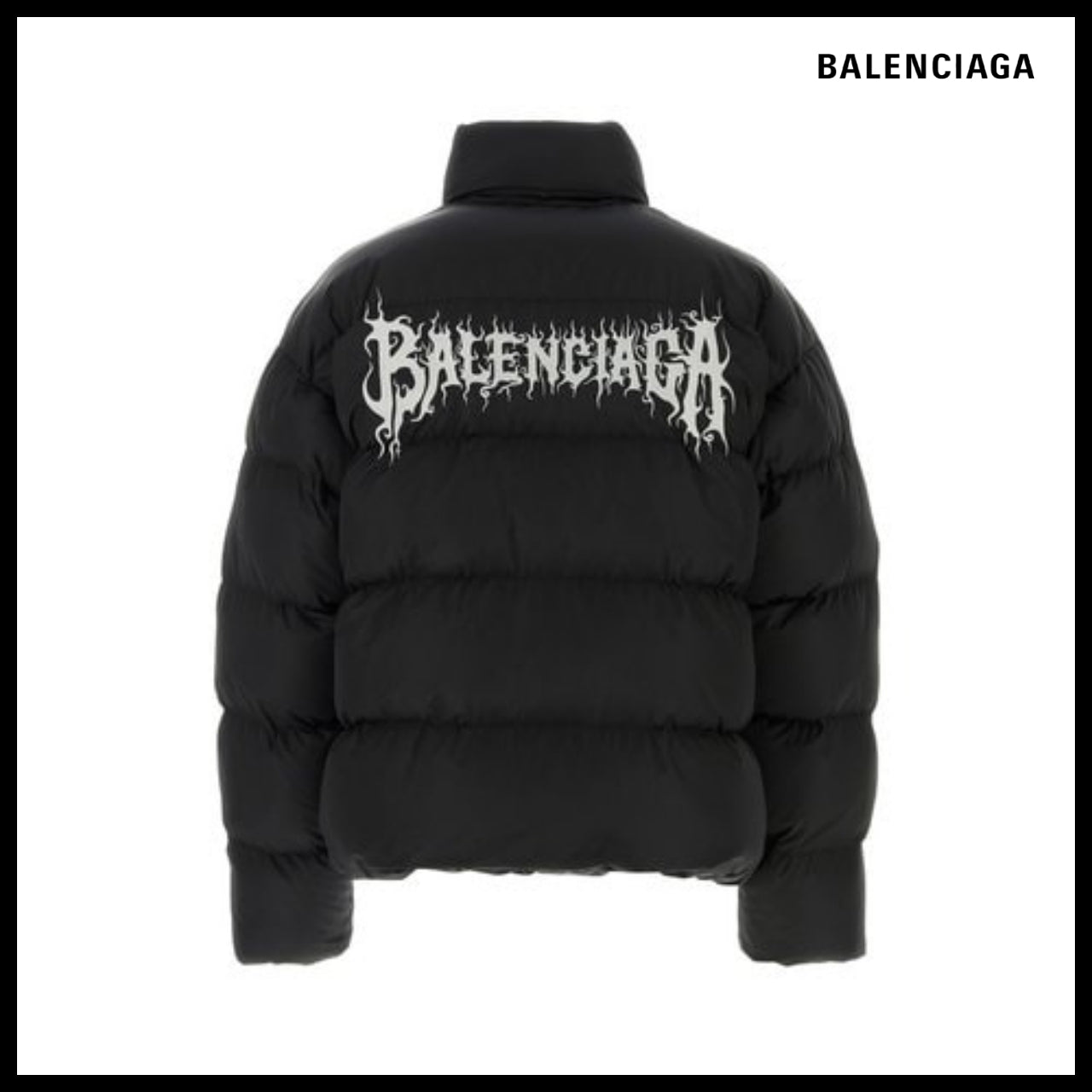 【BALENCIAGA】DIY Metal Outline Puffer Jacket Black