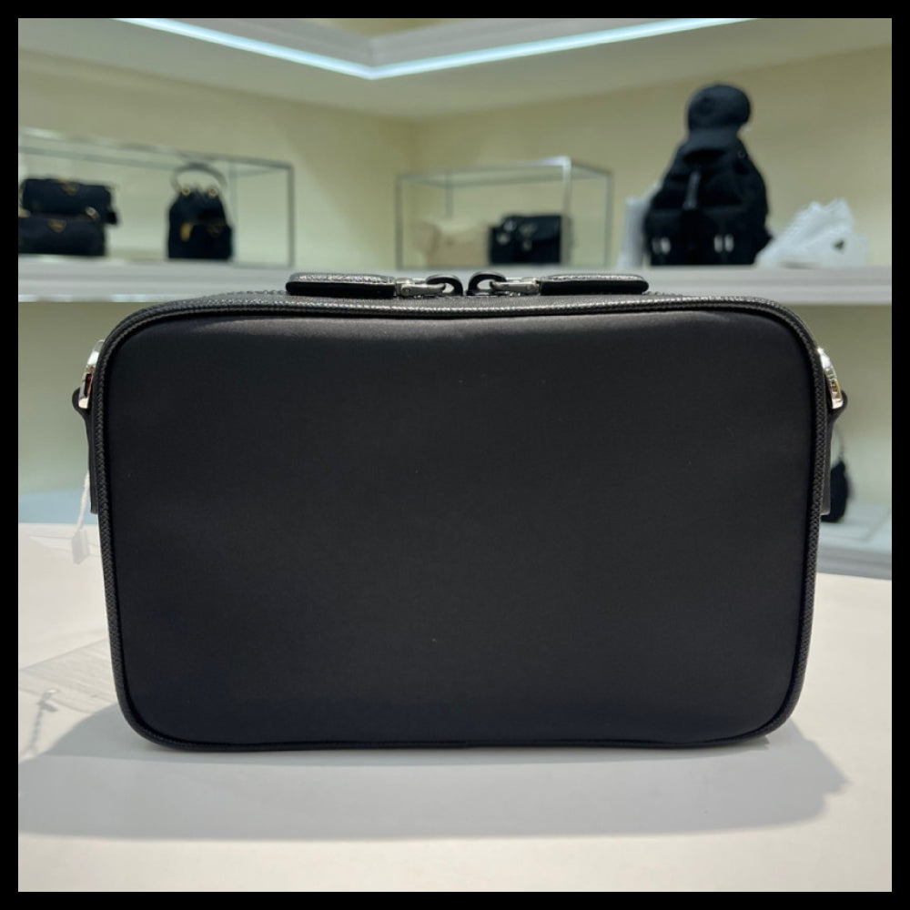 【PRADA】Triangle Logo Nylon Crossbody Bag nylon crossbody