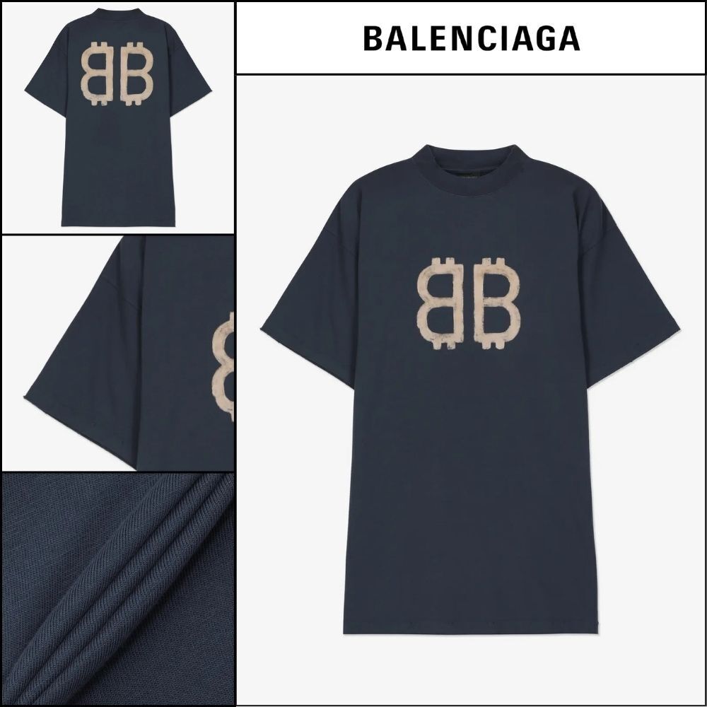【BALENCIAGA】Oversized Short Sleeve T-Shirt - Washed Black