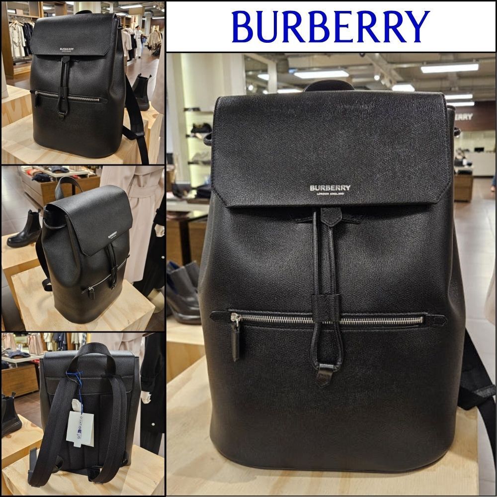 【Burberry】25FW Soft Rucksack Backpack Black
