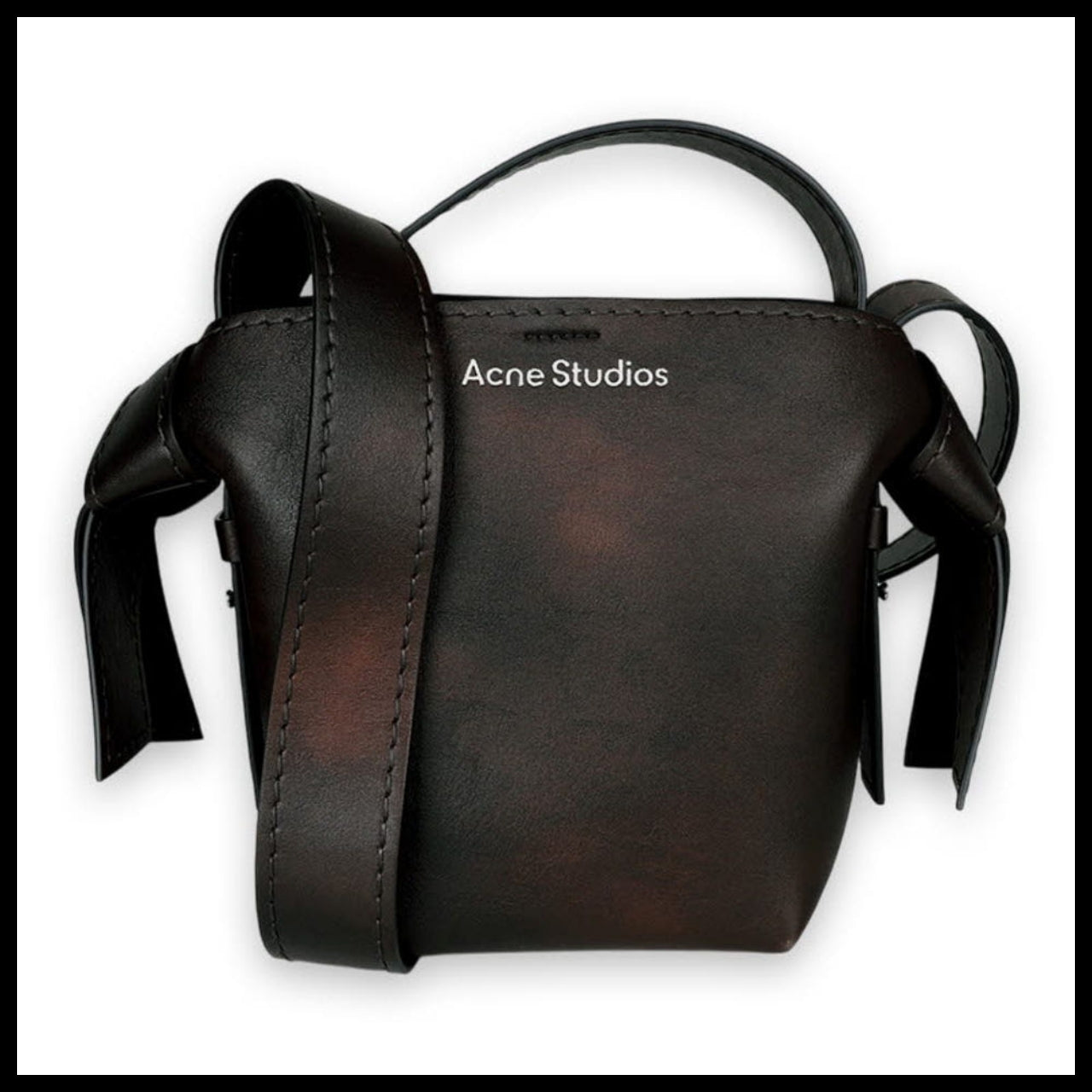 【Acne Studios】 Women Top Handle Leather Musubi Mini