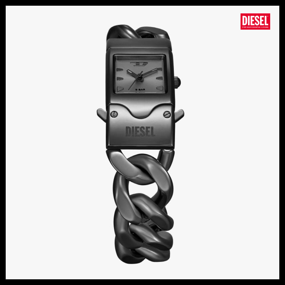 【DIESEL】DZ2227 Closer Square Women’s Metal Watch
