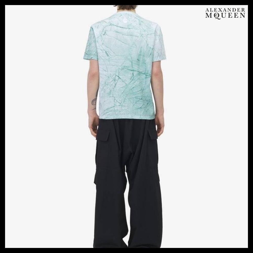 【Alexander Mcqueen】Smashed Glass T-shirt