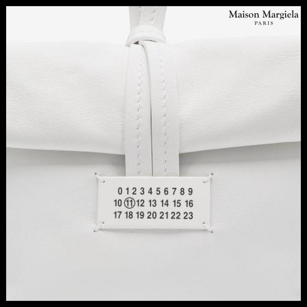 【Maison Margiela】Number Logo Clutch - White