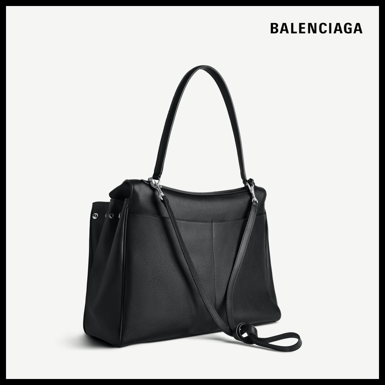 【BALENCIAGA】Rodeo Handbag Large Grained Calfskin