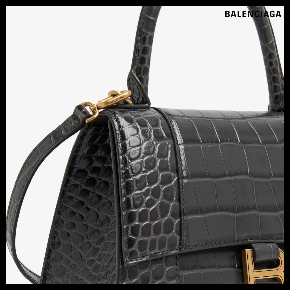 【BALENCIAGA 】Hourglass S Top Handle Bag