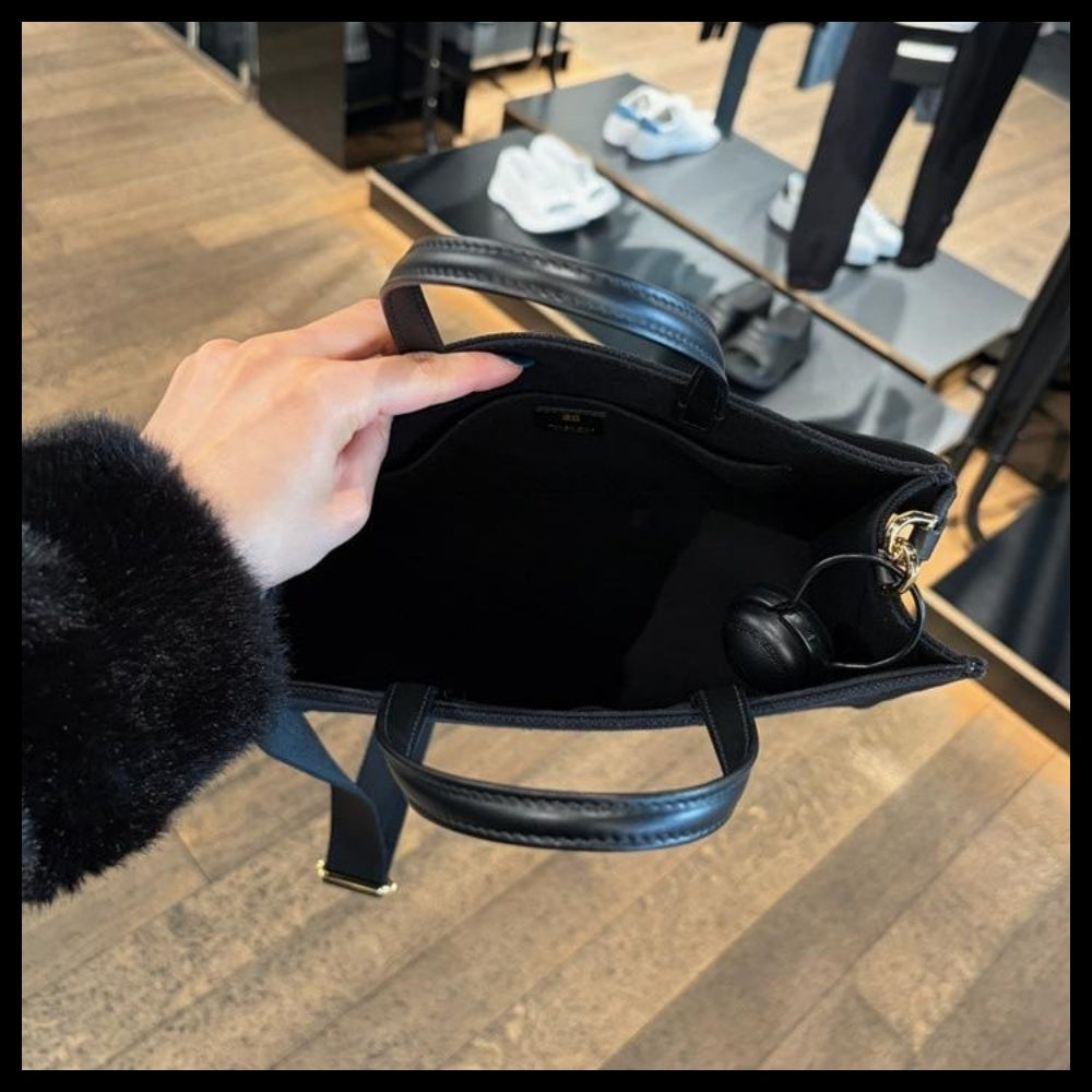 【GIVENCHY】Canvas Small Tote Bag Black