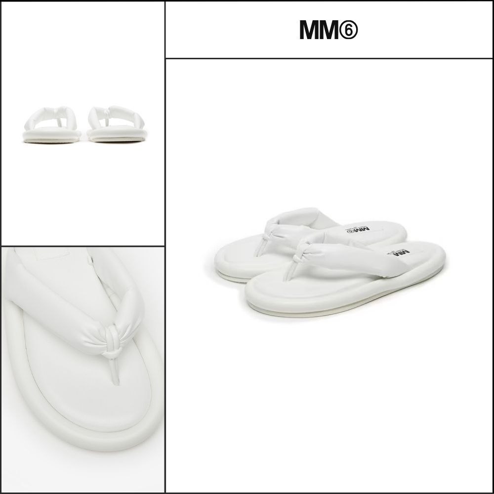 【MM6 Maison Margiela】Women's Padded White Sandals