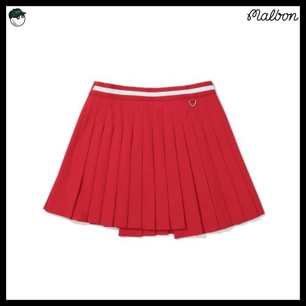 【Malbon Golf】Unbalanced Wrap Skirt WOMAN 3 Colors