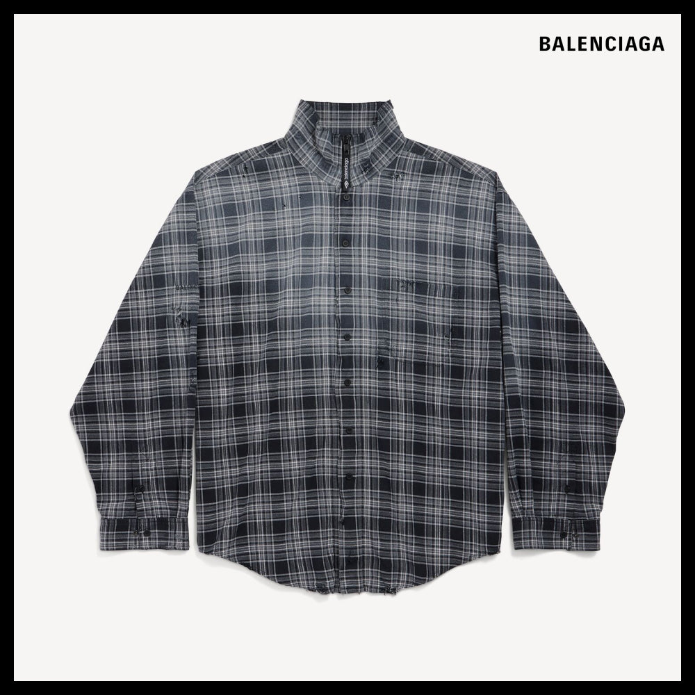 【BALENCIAGA】Zip-Up Shirt