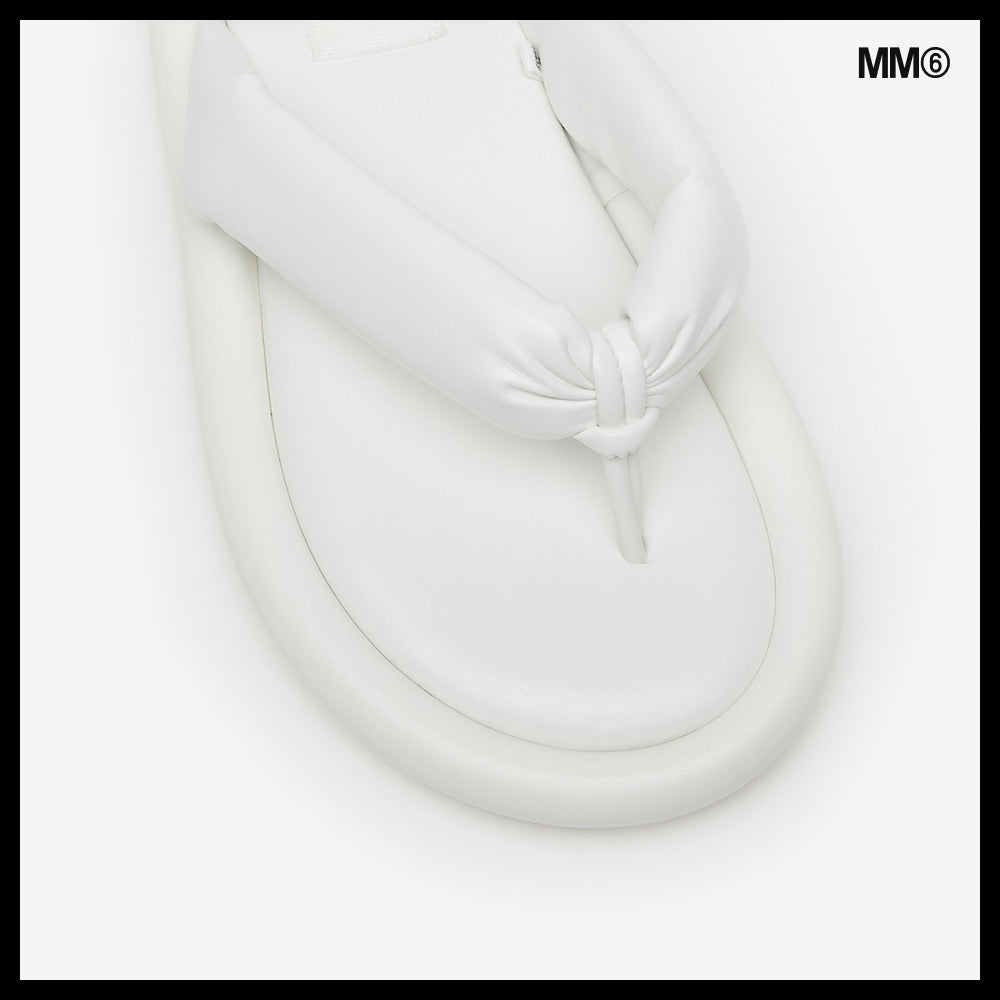 【MM6 Maison Margiela】Women's Padded White Sandals
