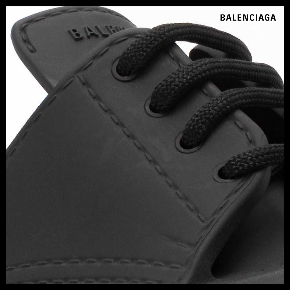 【BALENCIAGA】Steroid Black Men’s Derby Shoes