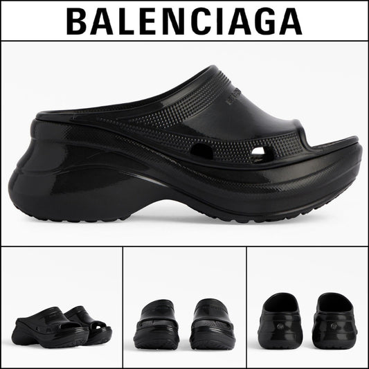 ★BALENCIAGAアウトレット セール ★Pool Crocs Slide Sandal