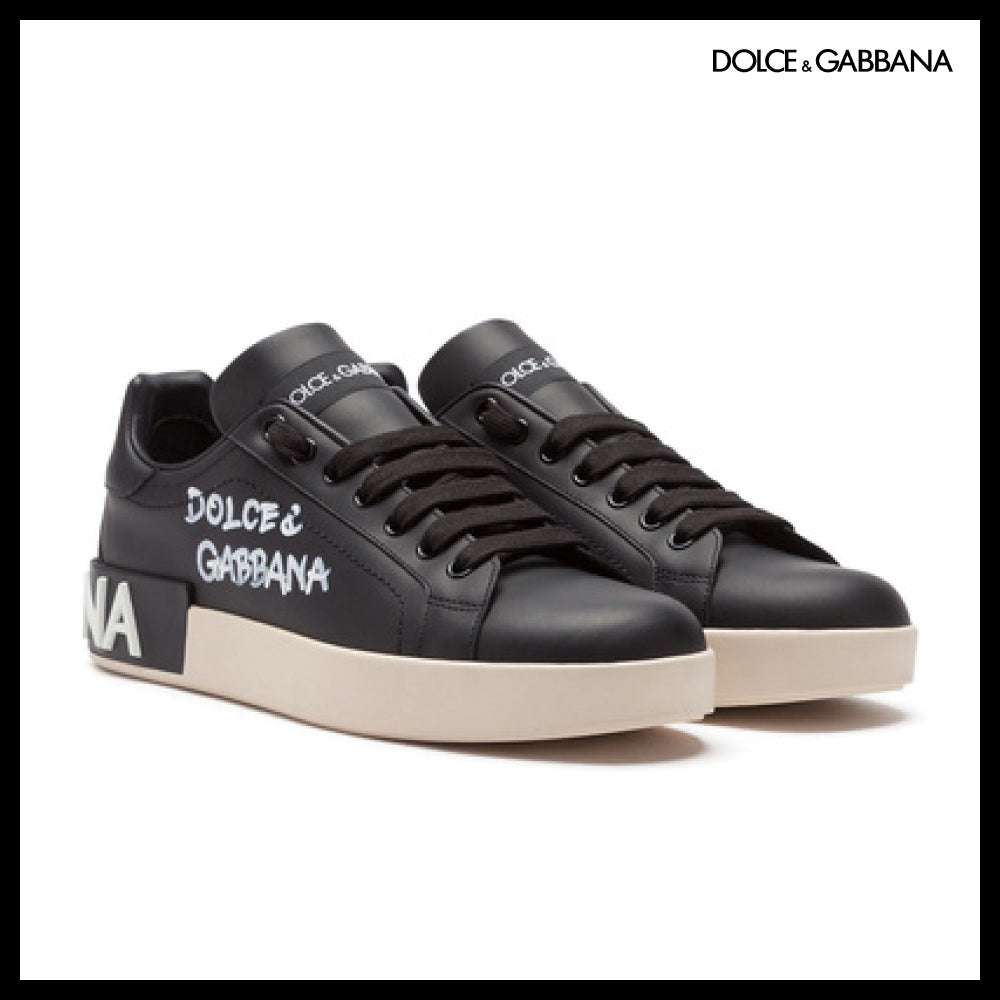 【Dolce & Gabbana】PORTOFINO SNEAKERS IN NAPPA CALFSKIN WITH