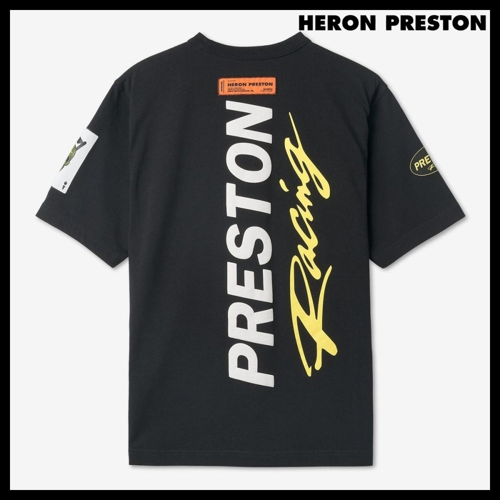 ◆HERON PRESTON◆ Tシャツ T Shirt Black 半袖 ロゴ