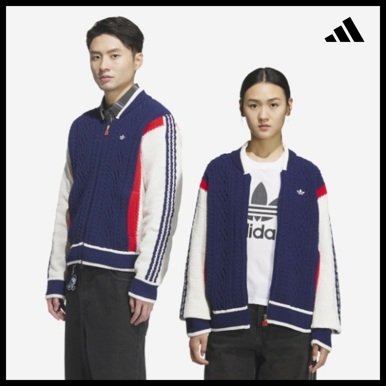 【ADIDAS】Retro Remix Cardigan (Unisex) JN0717