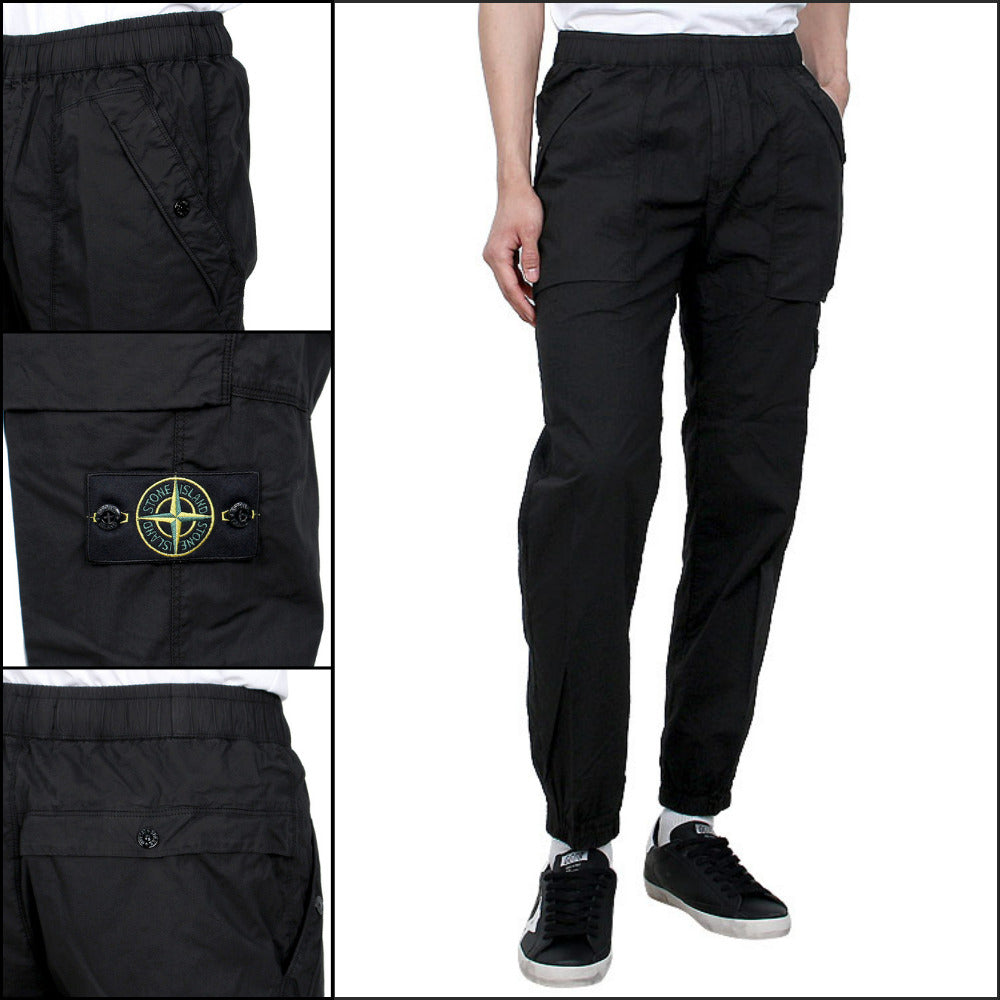 【STONE ISLAND】 Wappen Jogger Pants