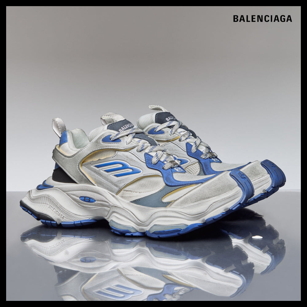 【BALENCIAGA】Cargo Sneakers Blue Grey