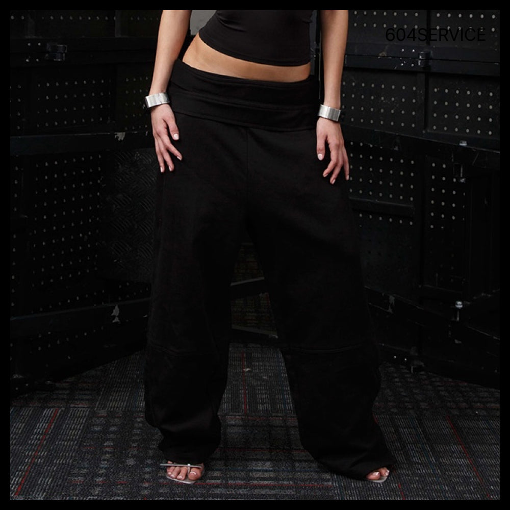 【604service】EOS Double Strap Sweatpants in Black