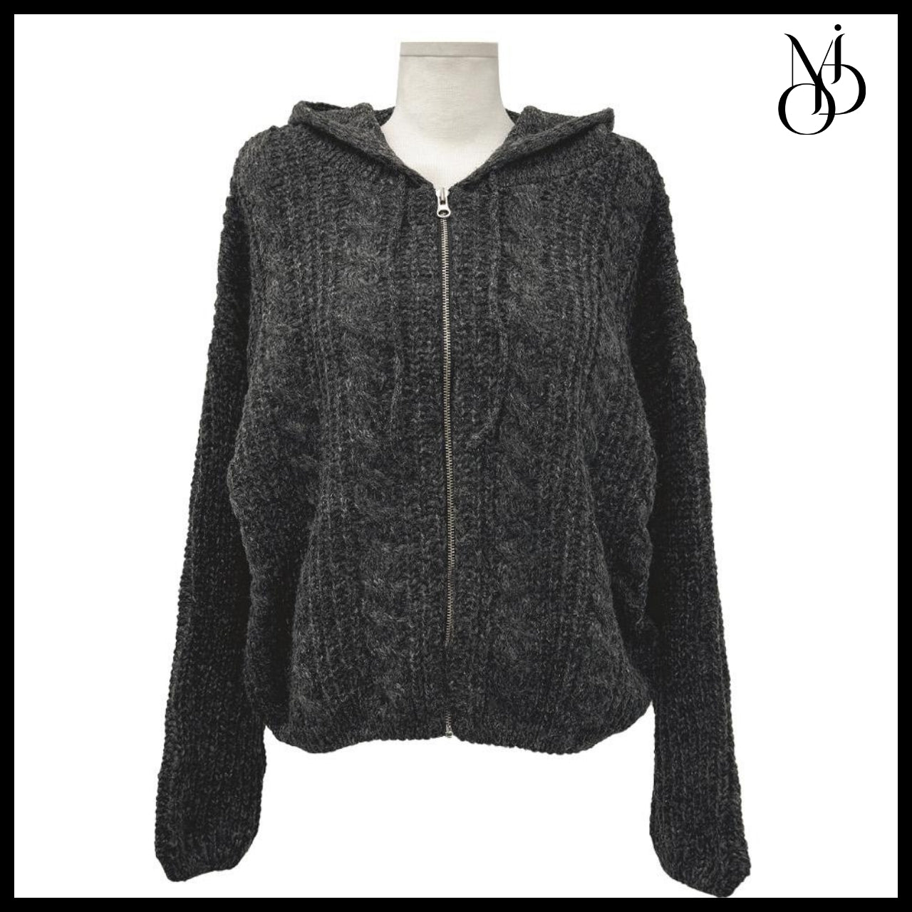 【MODIMOOD】Susu Cable Knit Zip-Up 7 Colors