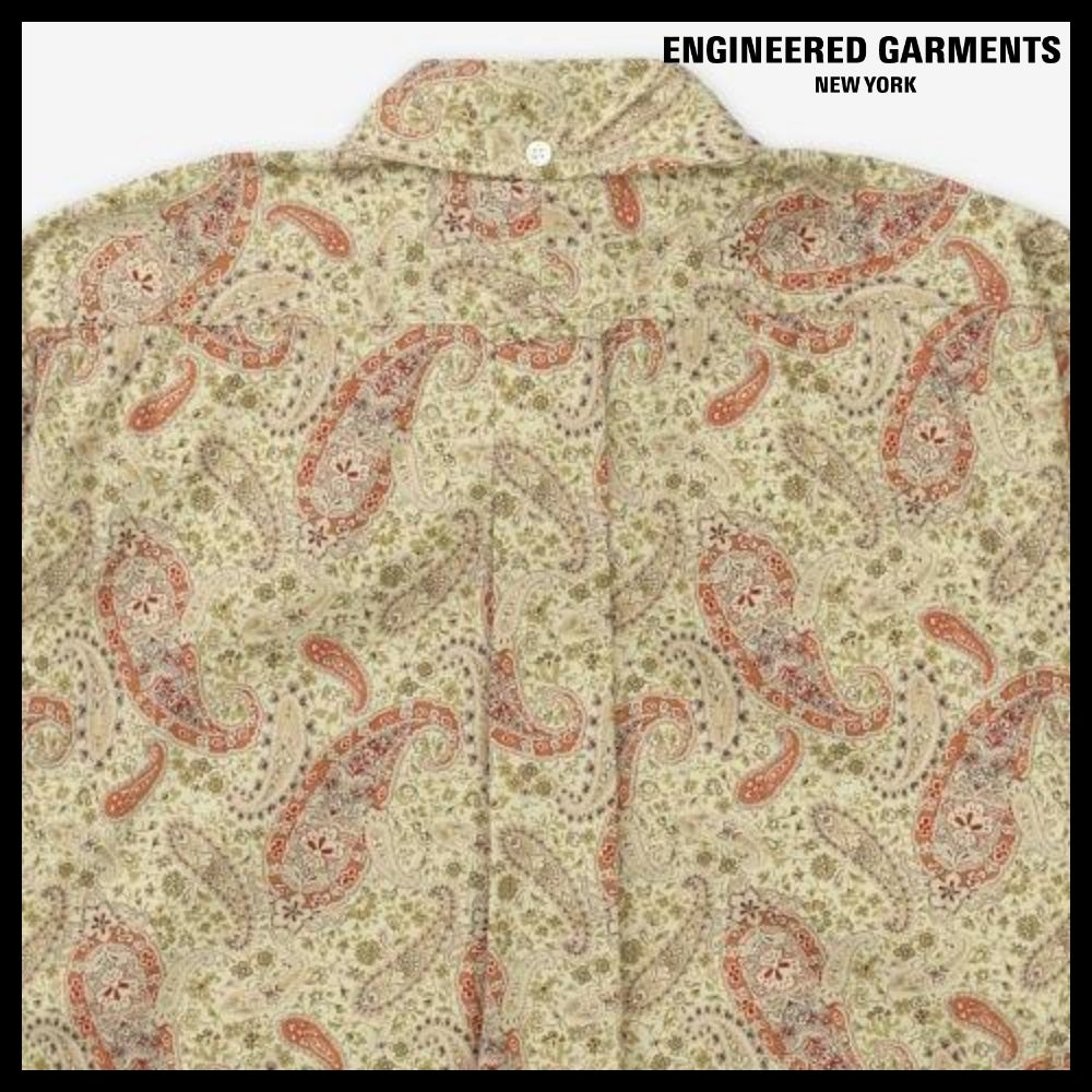 ◆Engineered Garments◆ ポップオーバー BDシャツ カーキ 人気