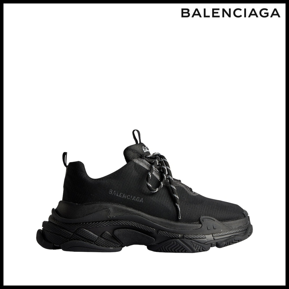【BALENCIAGA】Triple S Sneaker Black Mesh