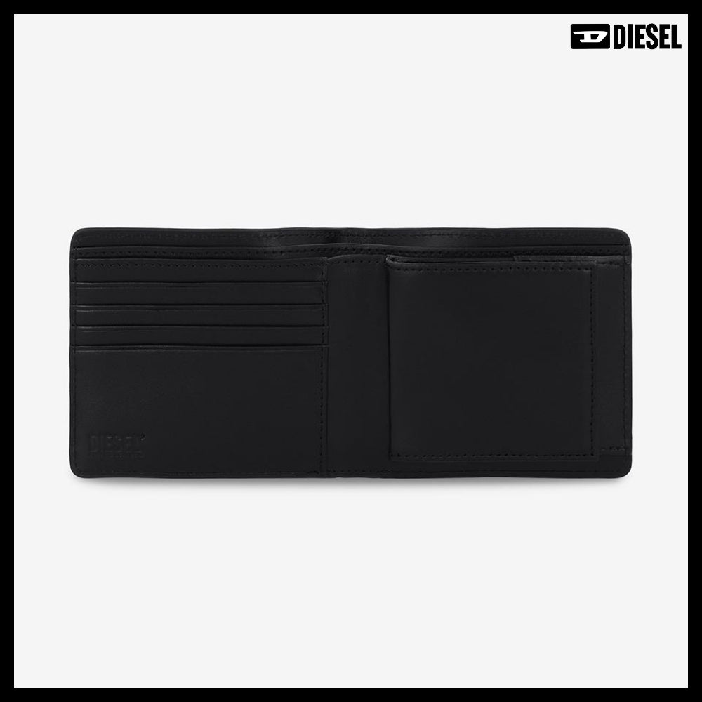 【DIESEL】Holi-D Bi-Fold Coin Wallet - Black