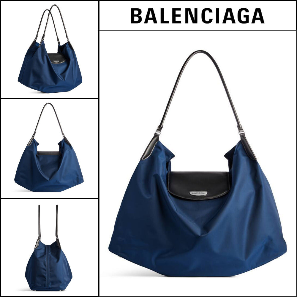 【BALENCIAGA】GENEVE LARGE HOBO MIDNIGHT BLUE