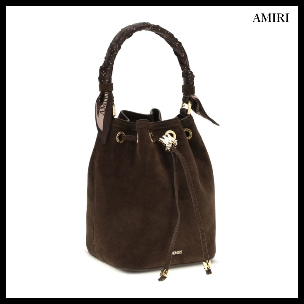 【AMIRI】Brown Bucket Bag