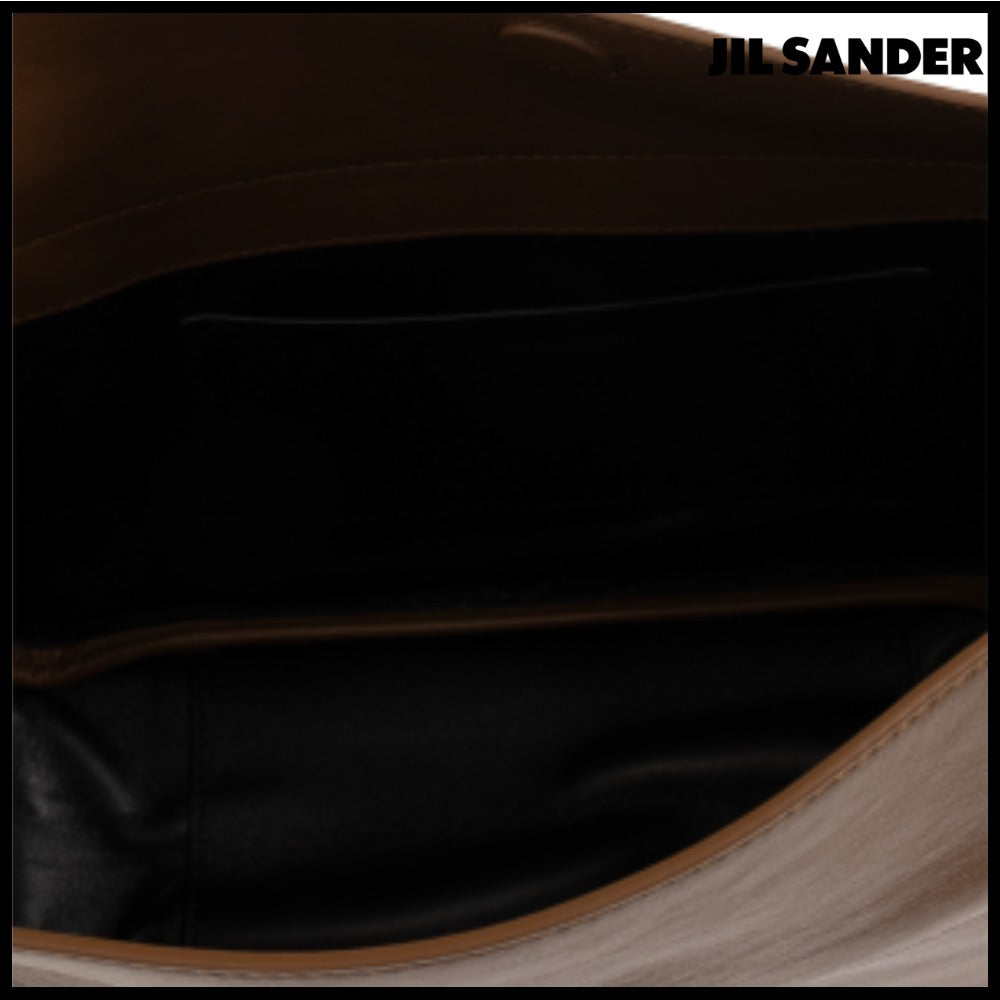 【正規品】【Jil Sander】Brown Shoulder Bag with Logo