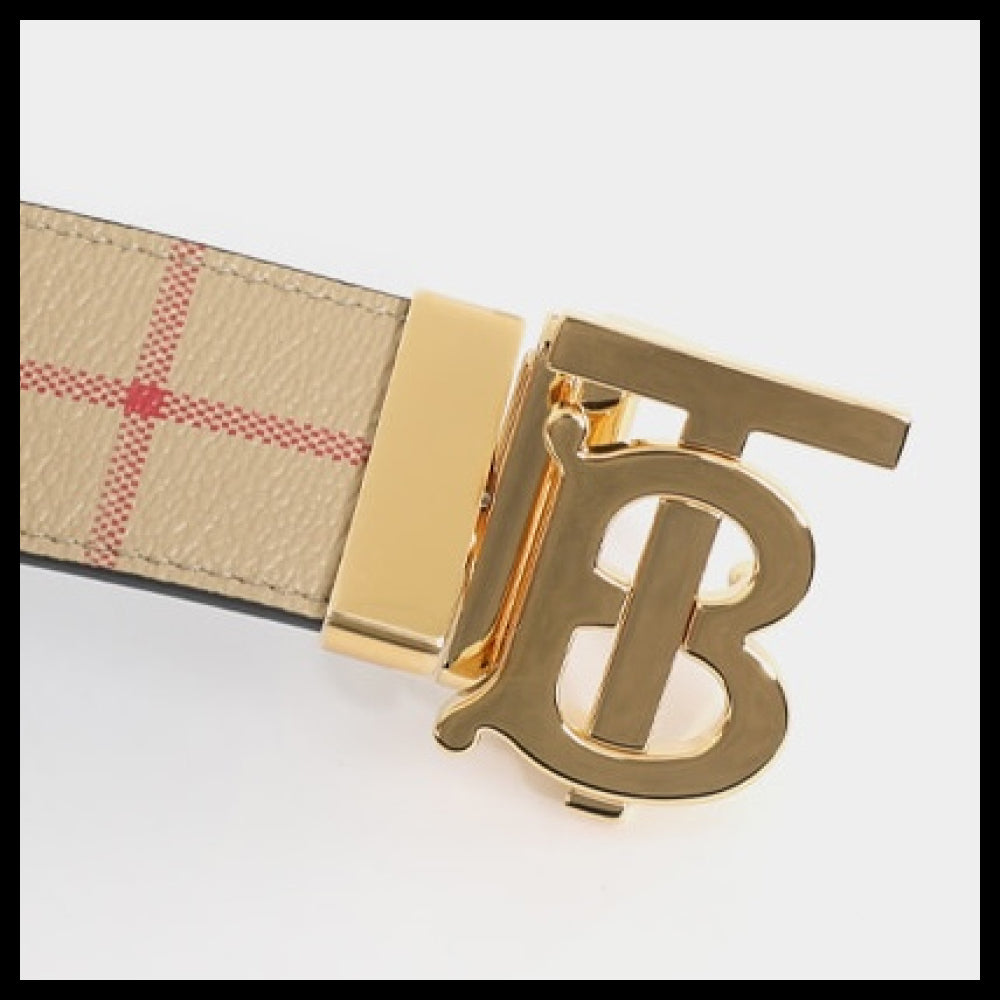 【Burberry】Vintage check reversible belt