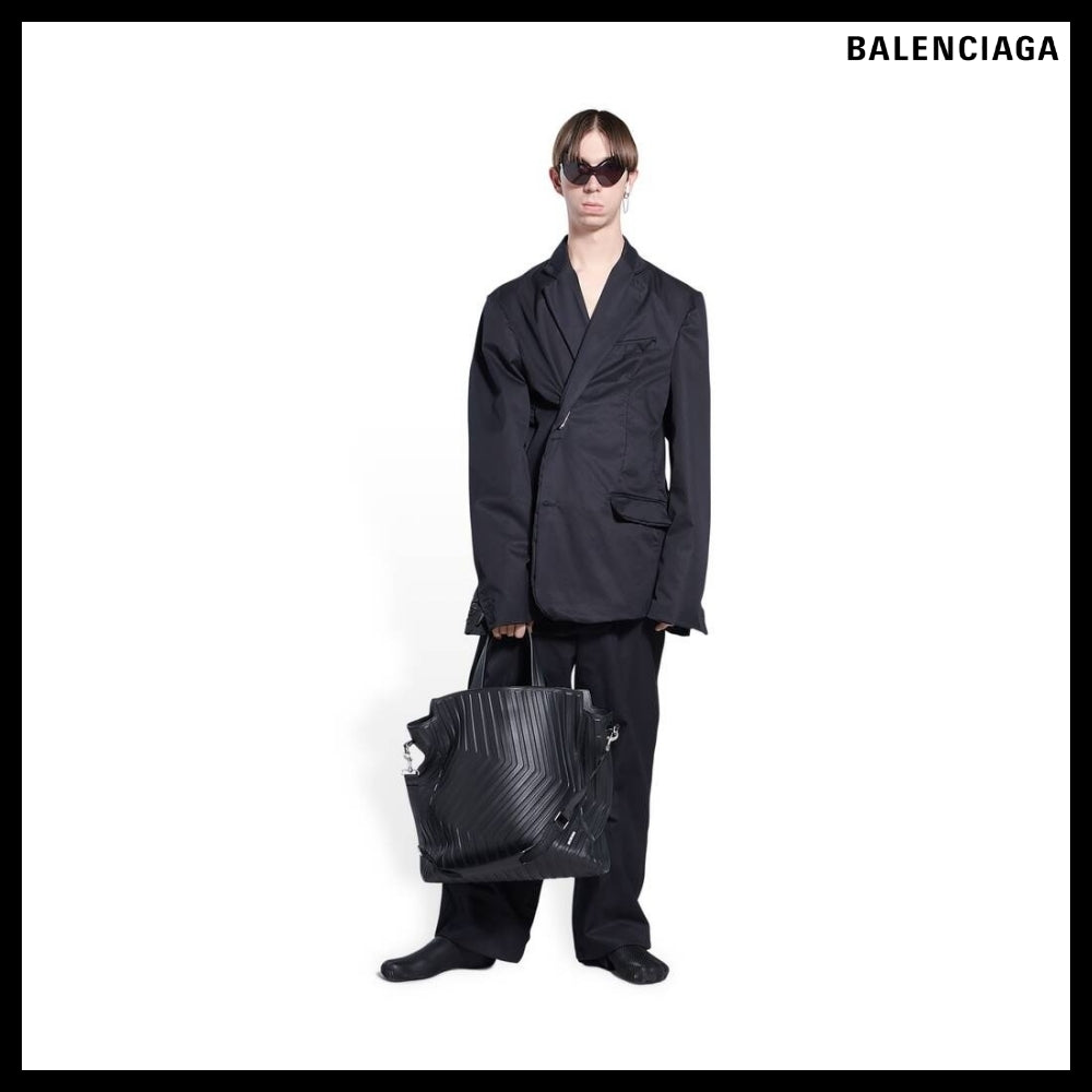 【BALENCIAGA】Car Medium North-South Tote Bag Black