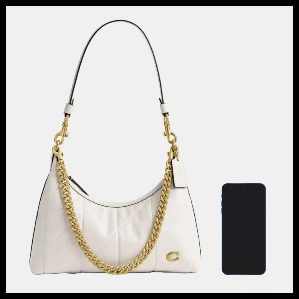 【Coach】Juliet Shoulder Bag 25 With Quilting Chalk
