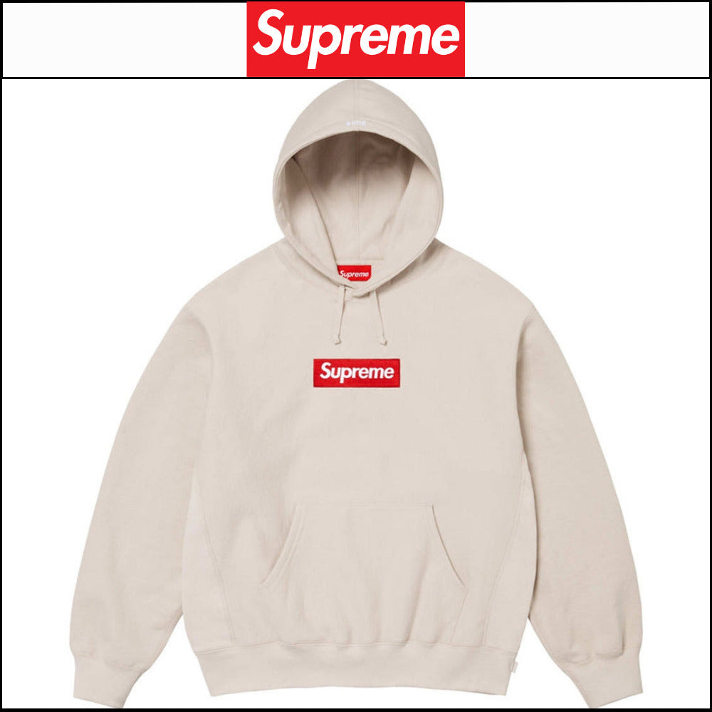 【Supreme】Box Logo Hooded Sweatshirt Stone 24FW