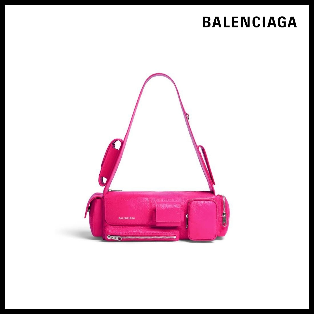 【BALENCIAGA】Superbusy XS Sling Bag Bright Pink