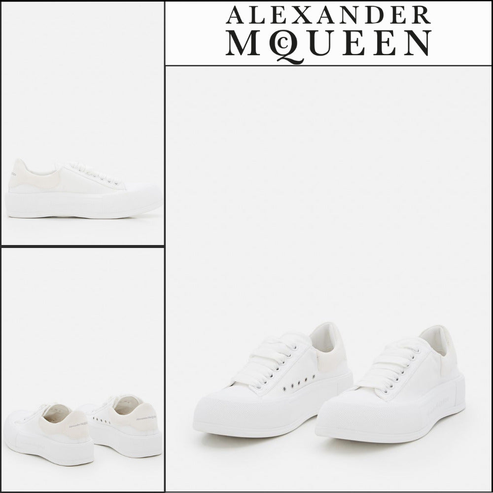 【Alexander Mcqueen】45mm Plimsoll Canvas Sneakers