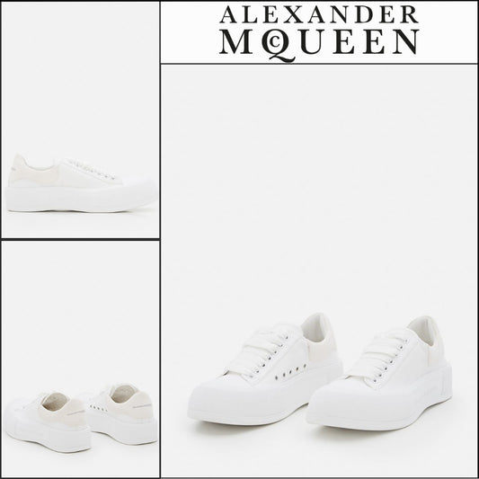 【Alexander Mcqueen】45mm Plimsoll Canvas Sneakers