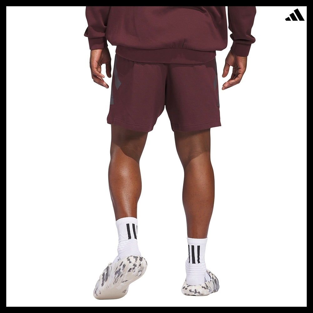 【ADIDAS】 Basketball Spacer Shorts Aurora Ruby